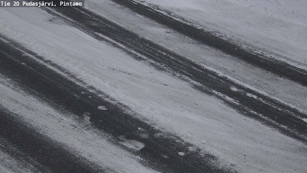 Weather Camera Image Road 20 Pudasjärvi, Pintamo, Pudasjärvi, Pohjois-Pohjanmaa