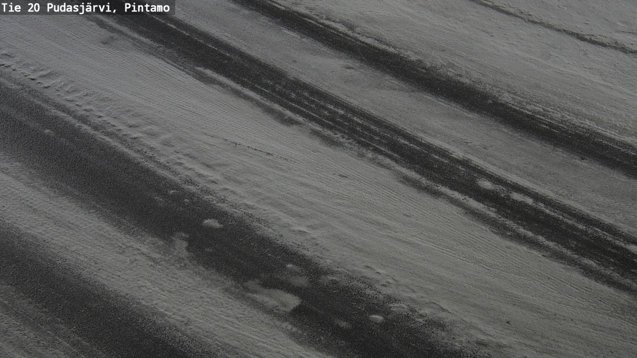 Weather Camera Image Road 20 Pudasjärvi, Pintamo, Pudasjärvi, Pohjois-Pohjanmaa