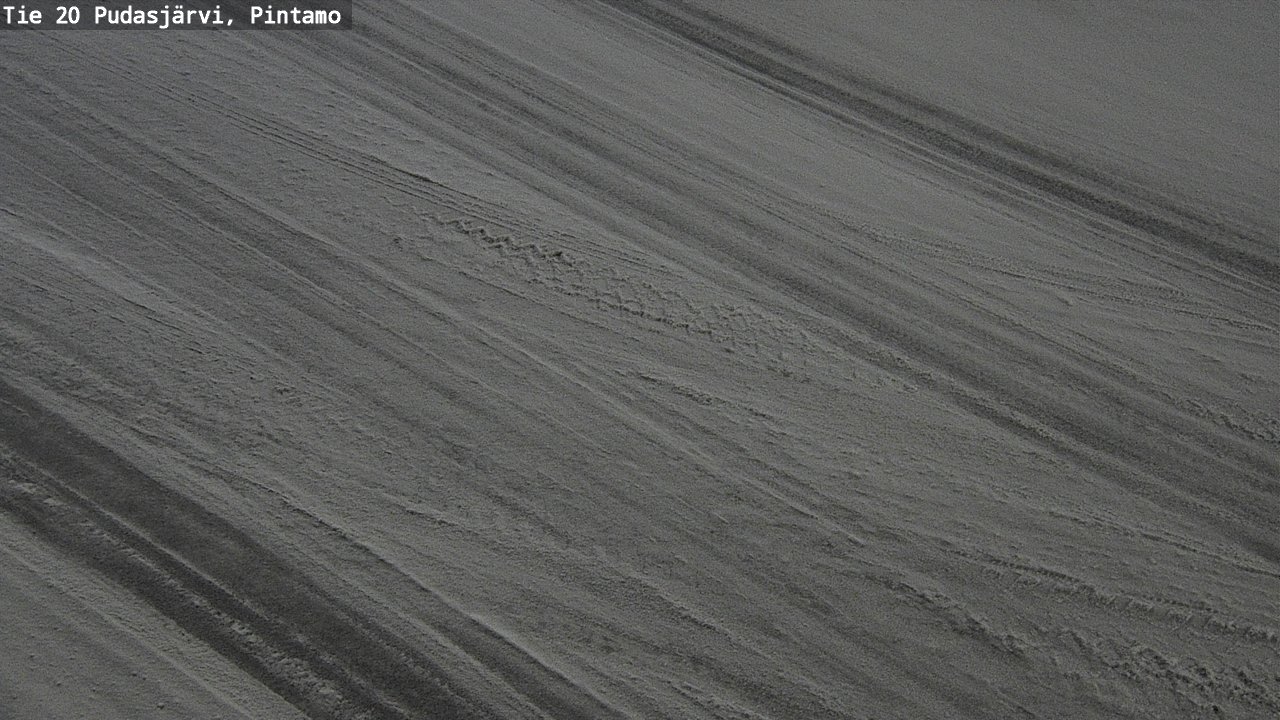 Weather Camera Image Väg 20 Pudasjärvi, Pintamo, Pudasjärvi, Pohjois-Pohjanmaa