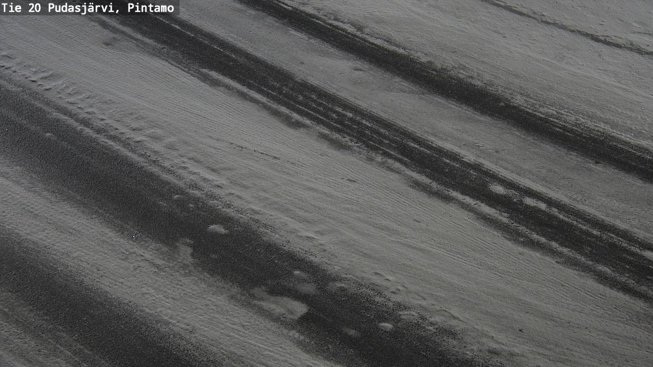 Weather Camera Image Road 20 Pudasjärvi, Pintamo, Pudasjärvi, Pohjois-Pohjanmaa
