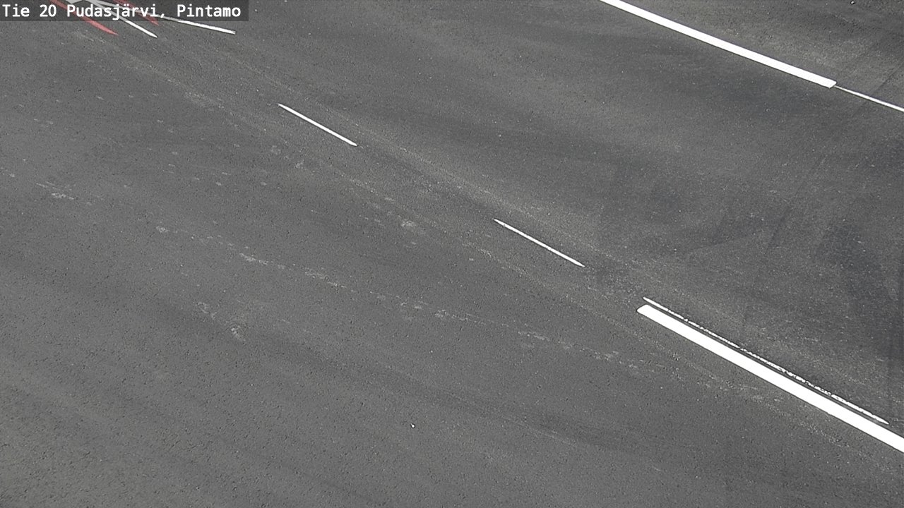 Weather Camera Image Road 20 Pudasjärvi, Pintamo, Pudasjärvi, Pohjois-Pohjanmaa