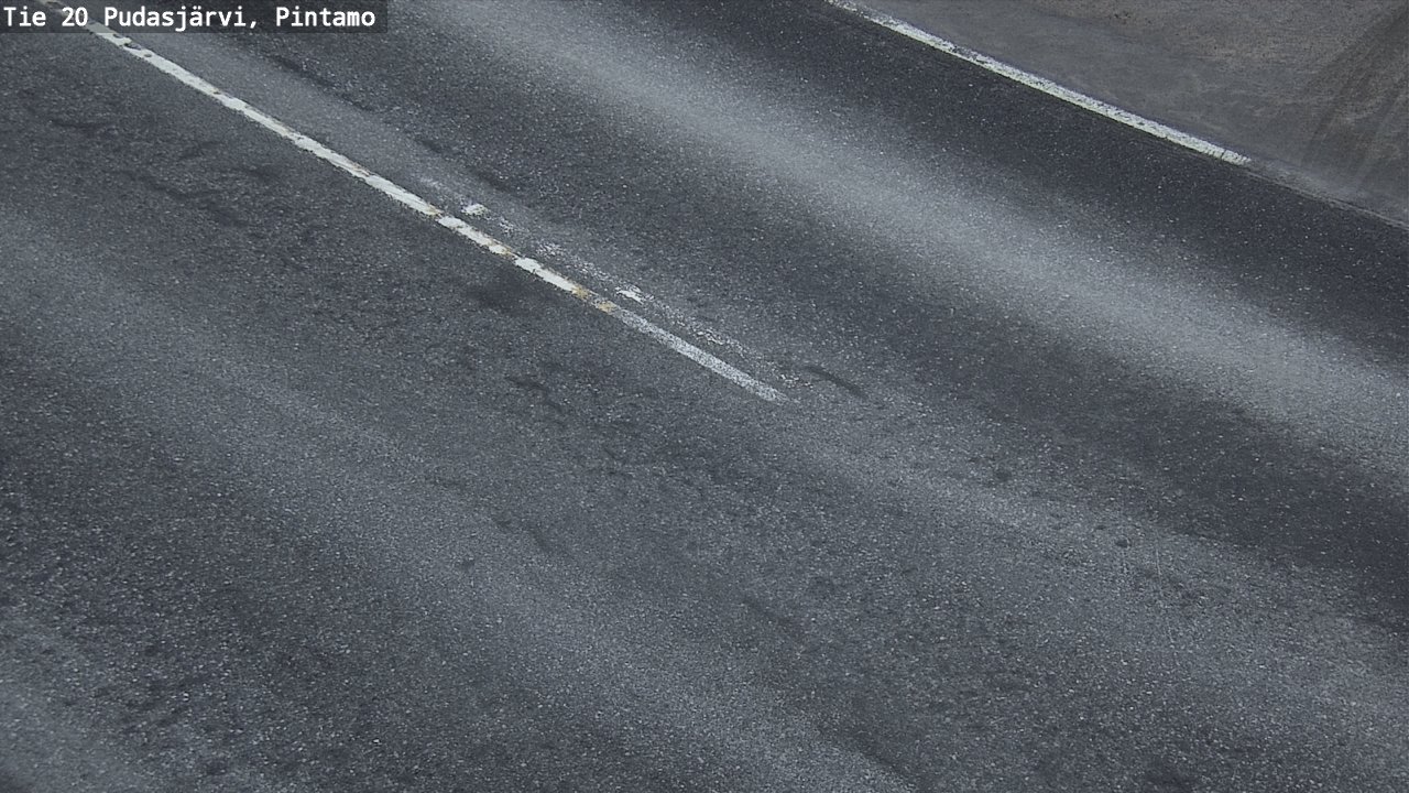 Weather Camera Image Road 20 Pudasjärvi, Pintamo, Pudasjärvi, Pohjois-Pohjanmaa