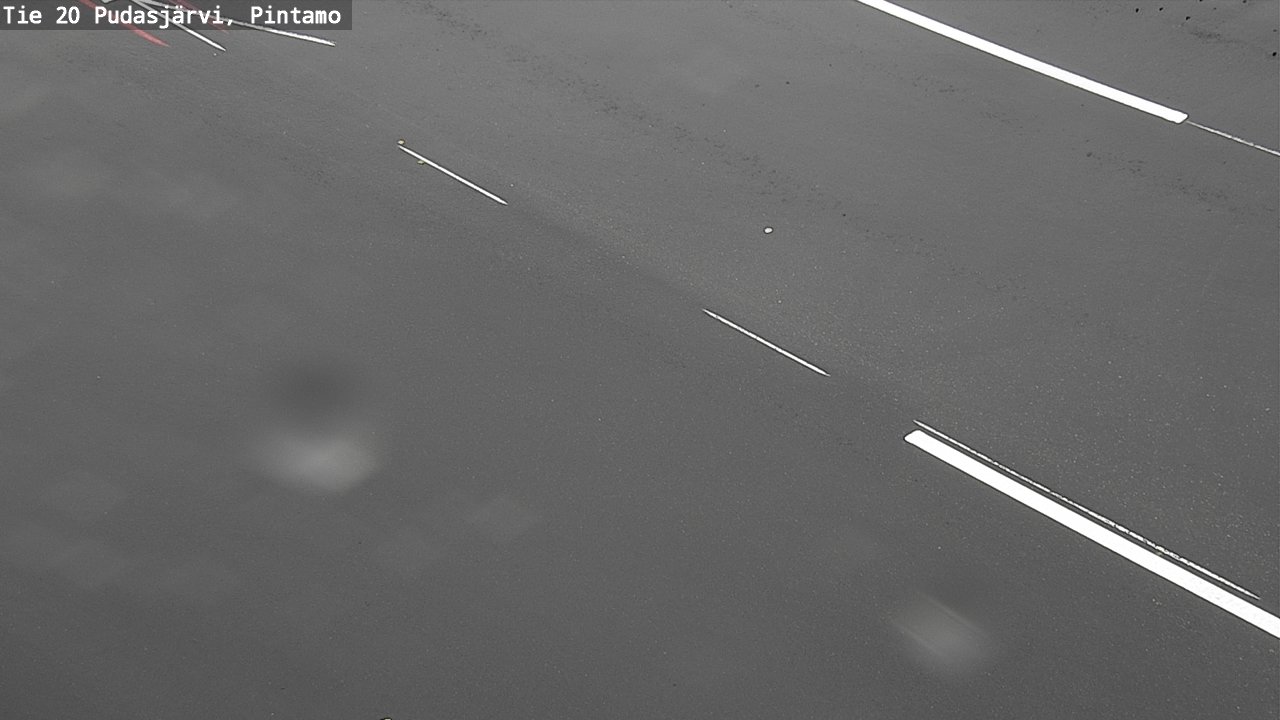 Weather Camera Image Road 20 Pudasjärvi, Pintamo, Pudasjärvi, Pohjois-Pohjanmaa