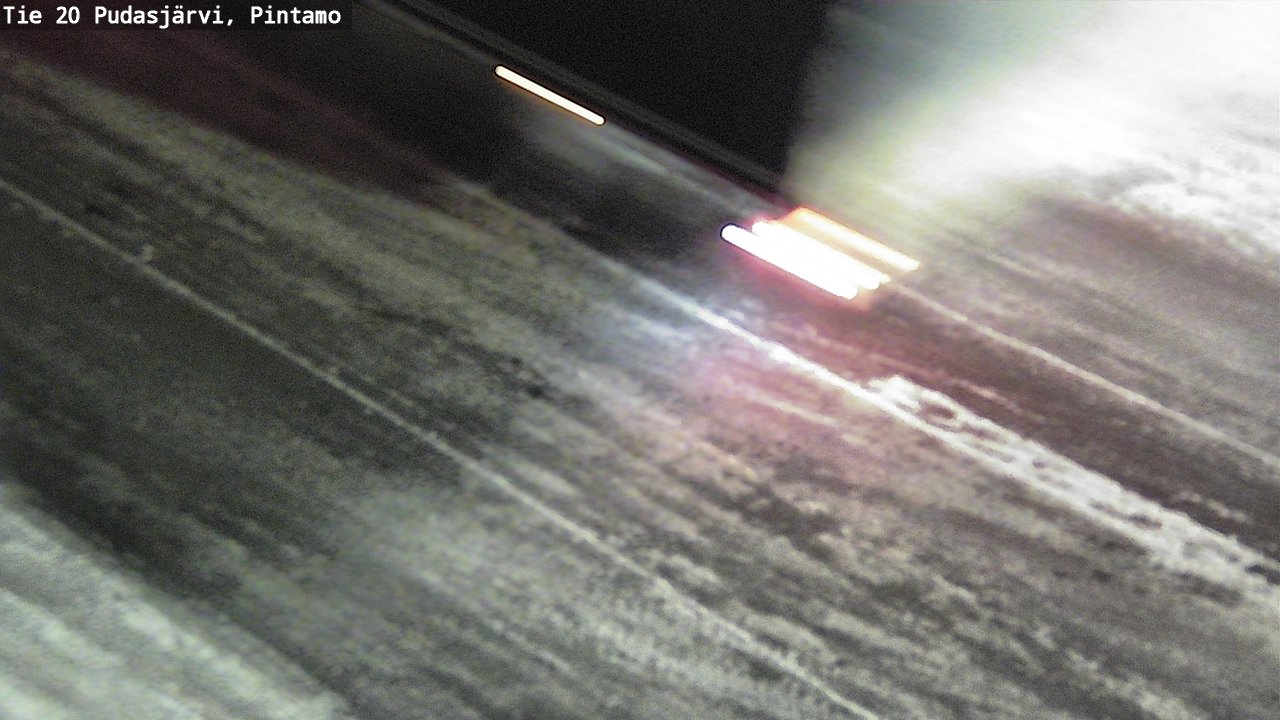 Weather Camera Image Väg 20 Pudasjärvi, Pintamo, Pudasjärvi, Pohjois-Pohjanmaa