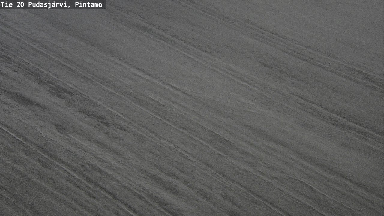 Weather Camera Image Väg 20 Pudasjärvi, Pintamo, Pudasjärvi, Pohjois-Pohjanmaa