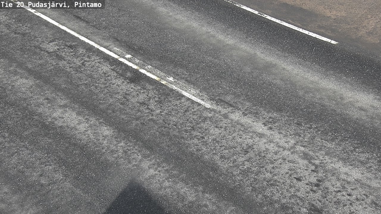 Weather Camera Image Väg 20 Pudasjärvi, Pintamo, Pudasjärvi, Pohjois-Pohjanmaa