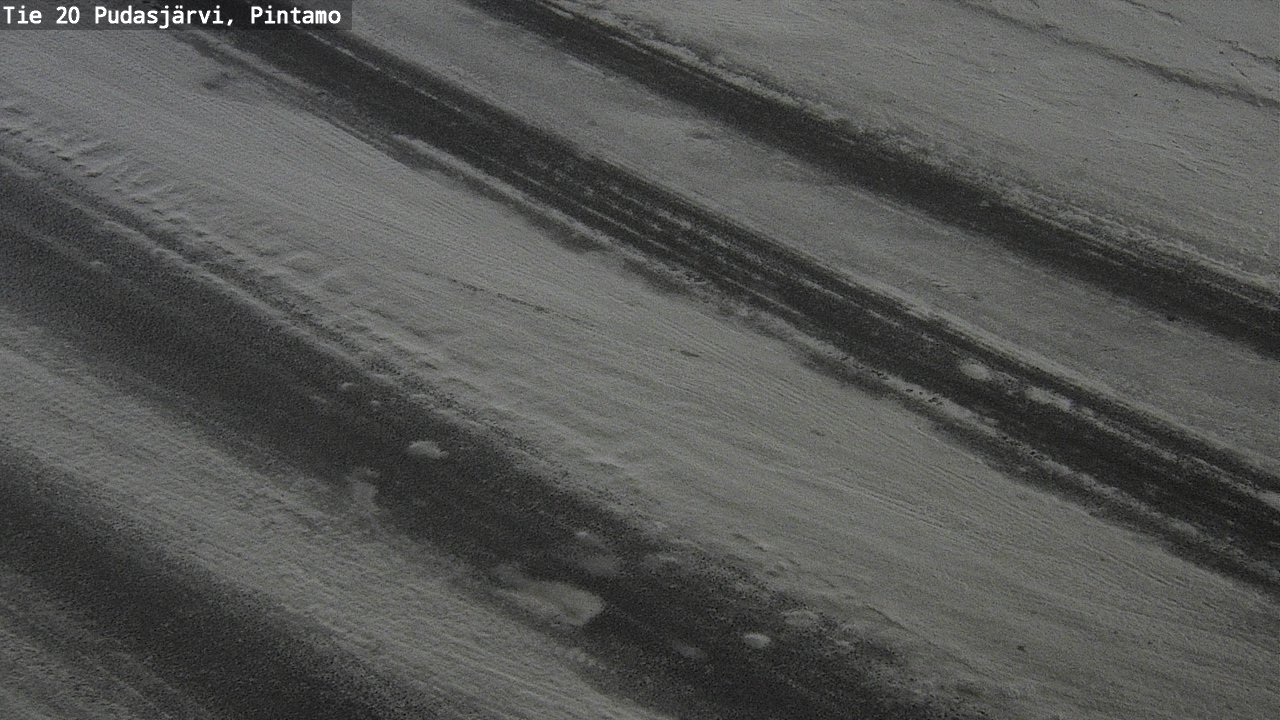 Weather Camera Image Road 20 Pudasjärvi, Pintamo, Pudasjärvi, Pohjois-Pohjanmaa