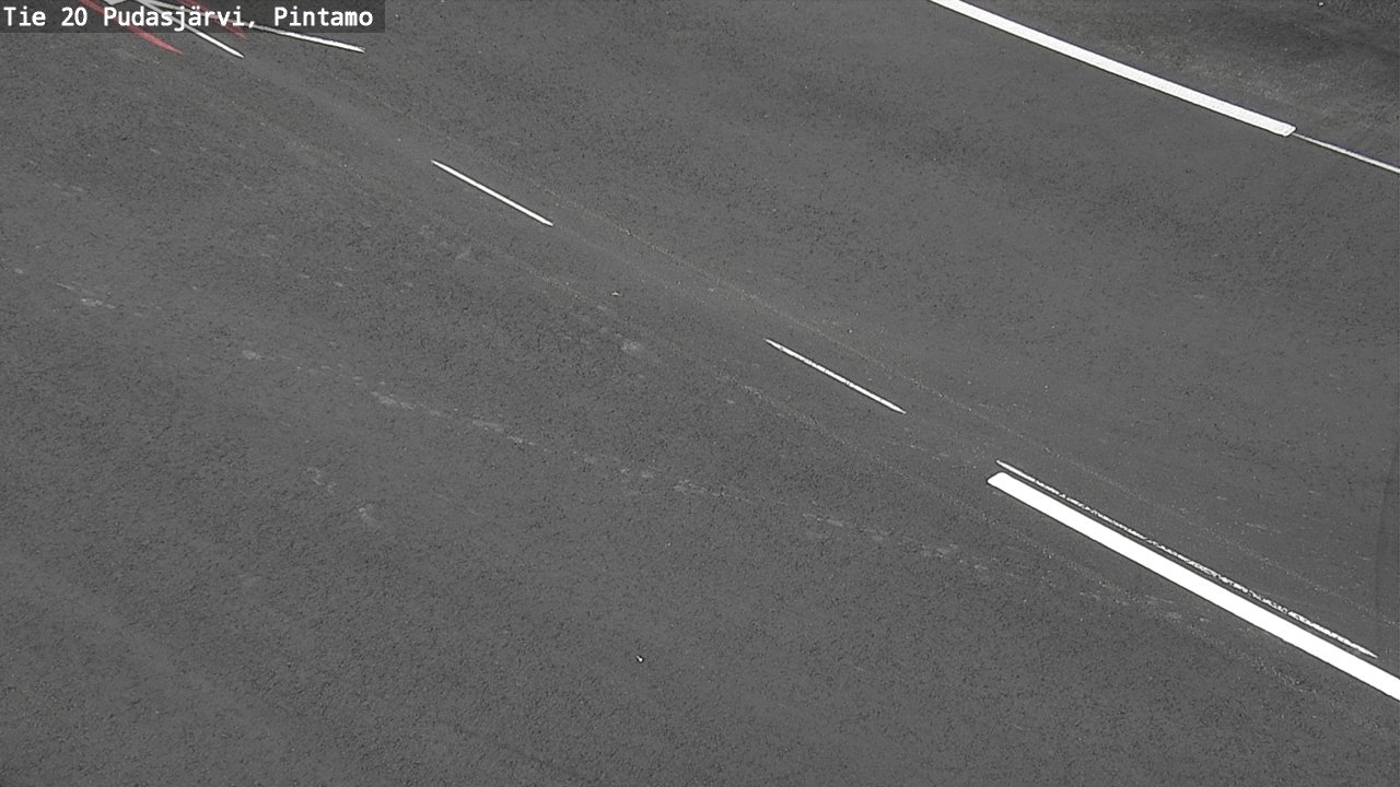Weather Camera Image Väg 20 Pudasjärvi, Pintamo, Pudasjärvi, Pohjois-Pohjanmaa