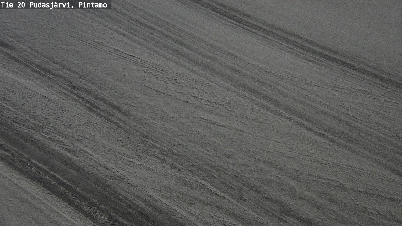 Weather Camera Image Väg 20 Pudasjärvi, Pintamo, Pudasjärvi, Pohjois-Pohjanmaa