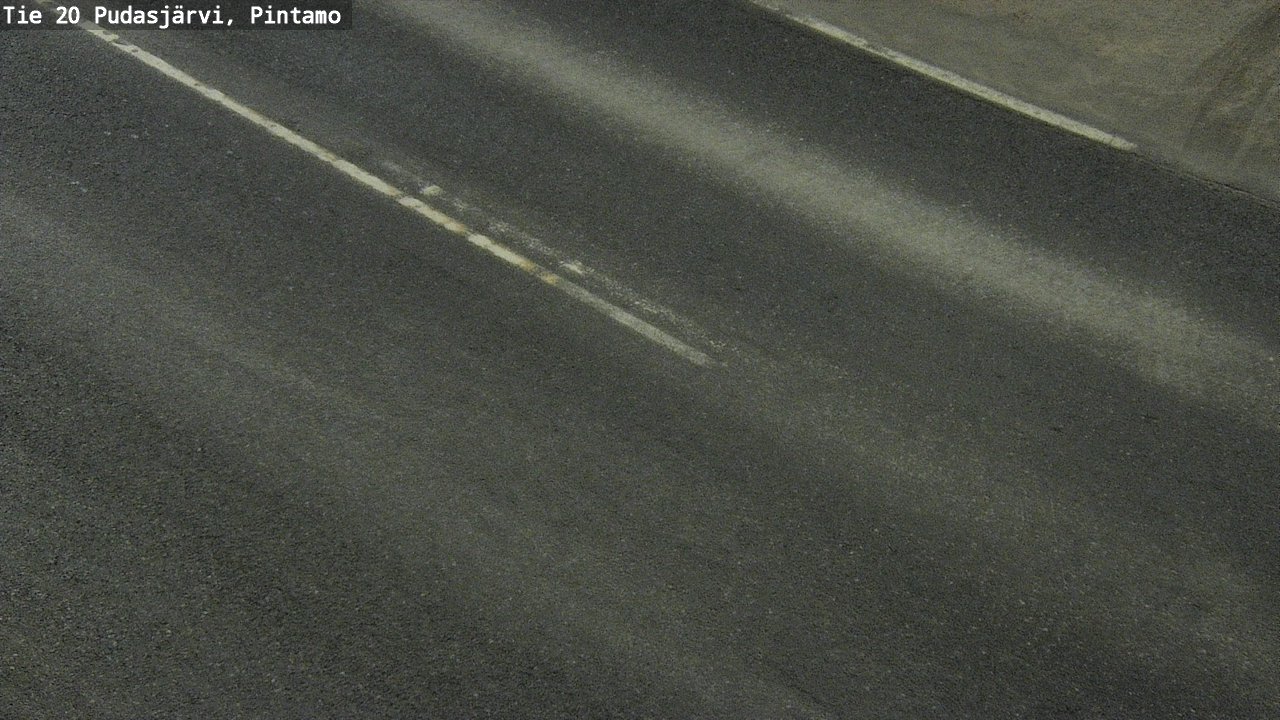 Weather Camera Image Road 20 Pudasjärvi, Pintamo, Pudasjärvi, Pohjois-Pohjanmaa