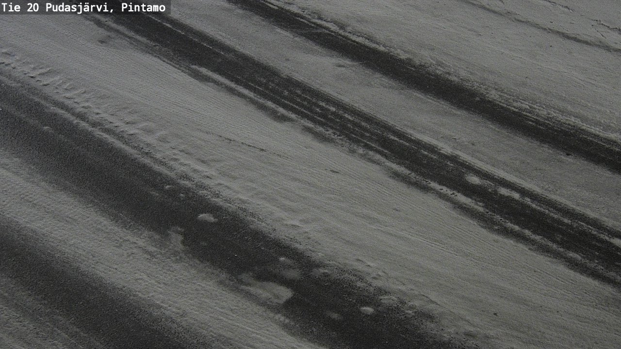 Weather Camera Image Road 20 Pudasjärvi, Pintamo, Pudasjärvi, Pohjois-Pohjanmaa