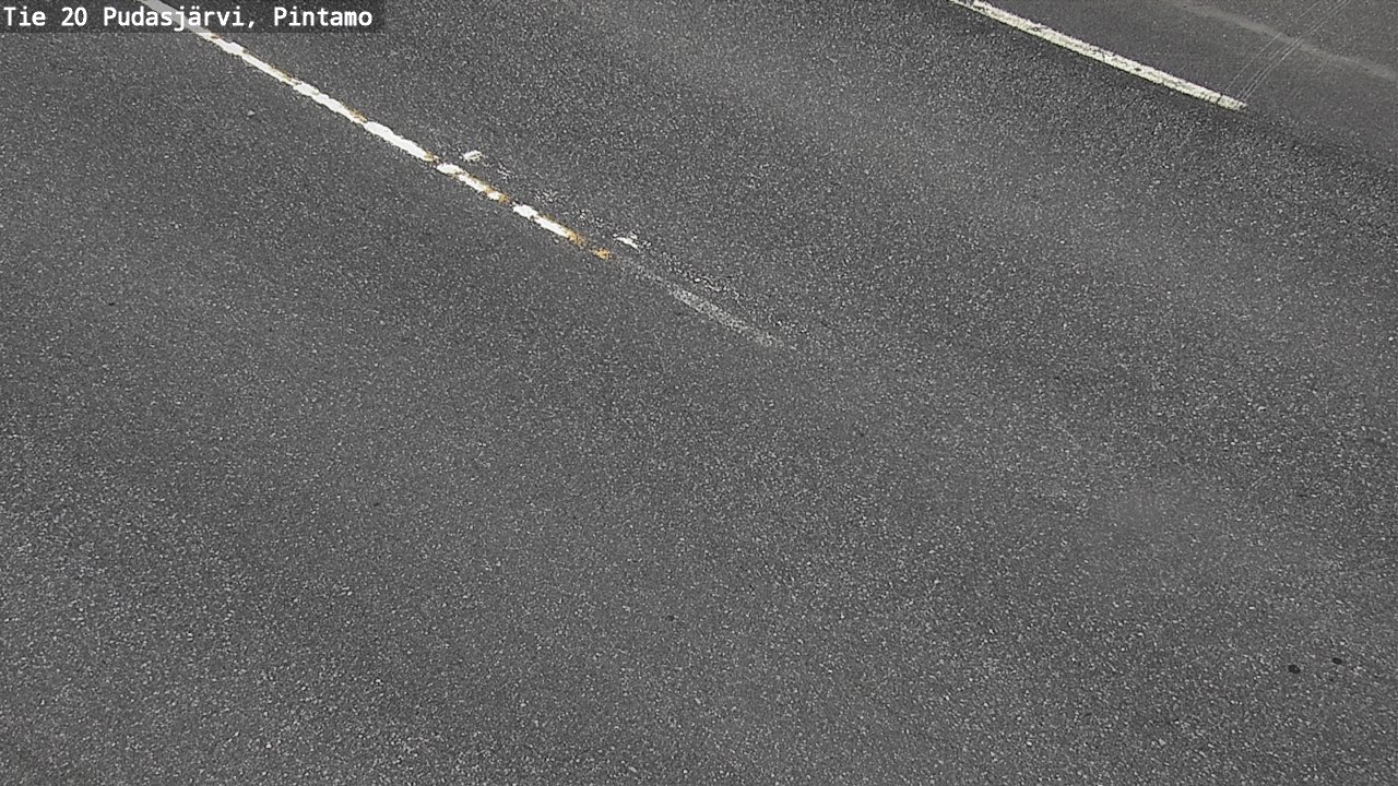 Weather Camera Image Väg 20 Pudasjärvi, Pintamo, Pudasjärvi, Pohjois-Pohjanmaa