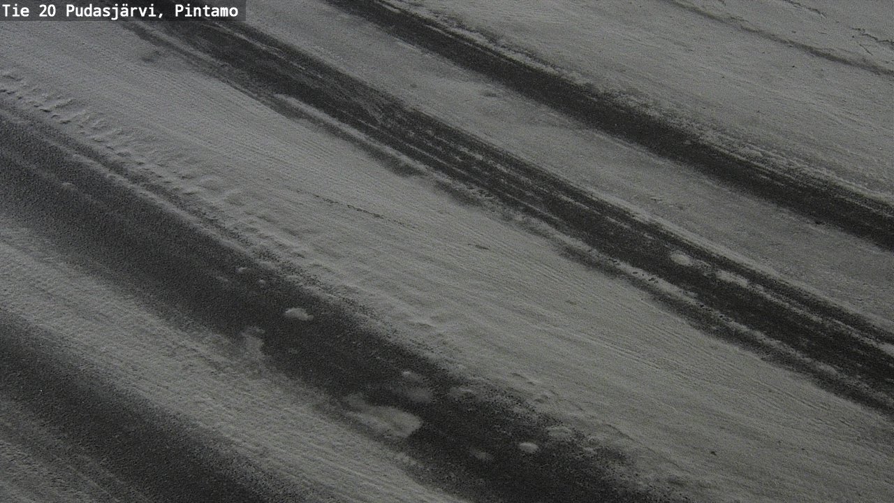 Weather Camera Image Road 20 Pudasjärvi, Pintamo, Pudasjärvi, Pohjois-Pohjanmaa