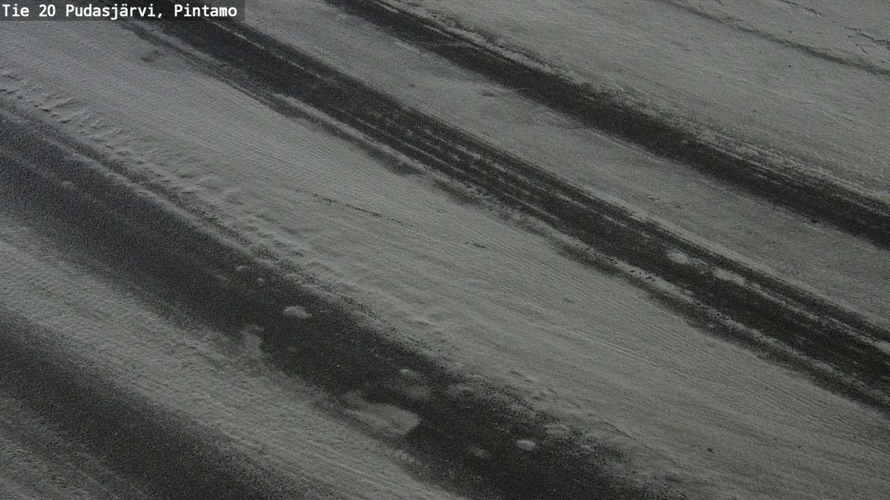 Weather Camera Image Road 20 Pudasjärvi, Pintamo, Pudasjärvi, Pohjois-Pohjanmaa