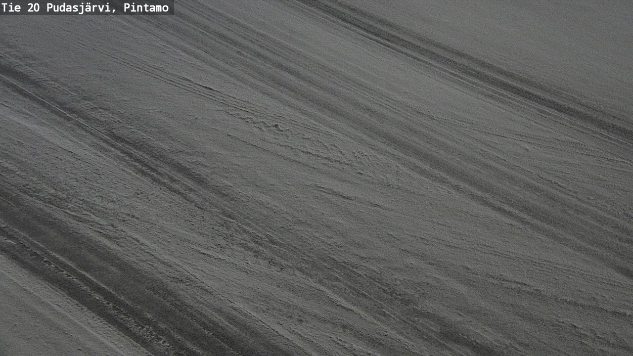 Weather Camera Image Väg 20 Pudasjärvi, Pintamo, Pudasjärvi, Pohjois-Pohjanmaa