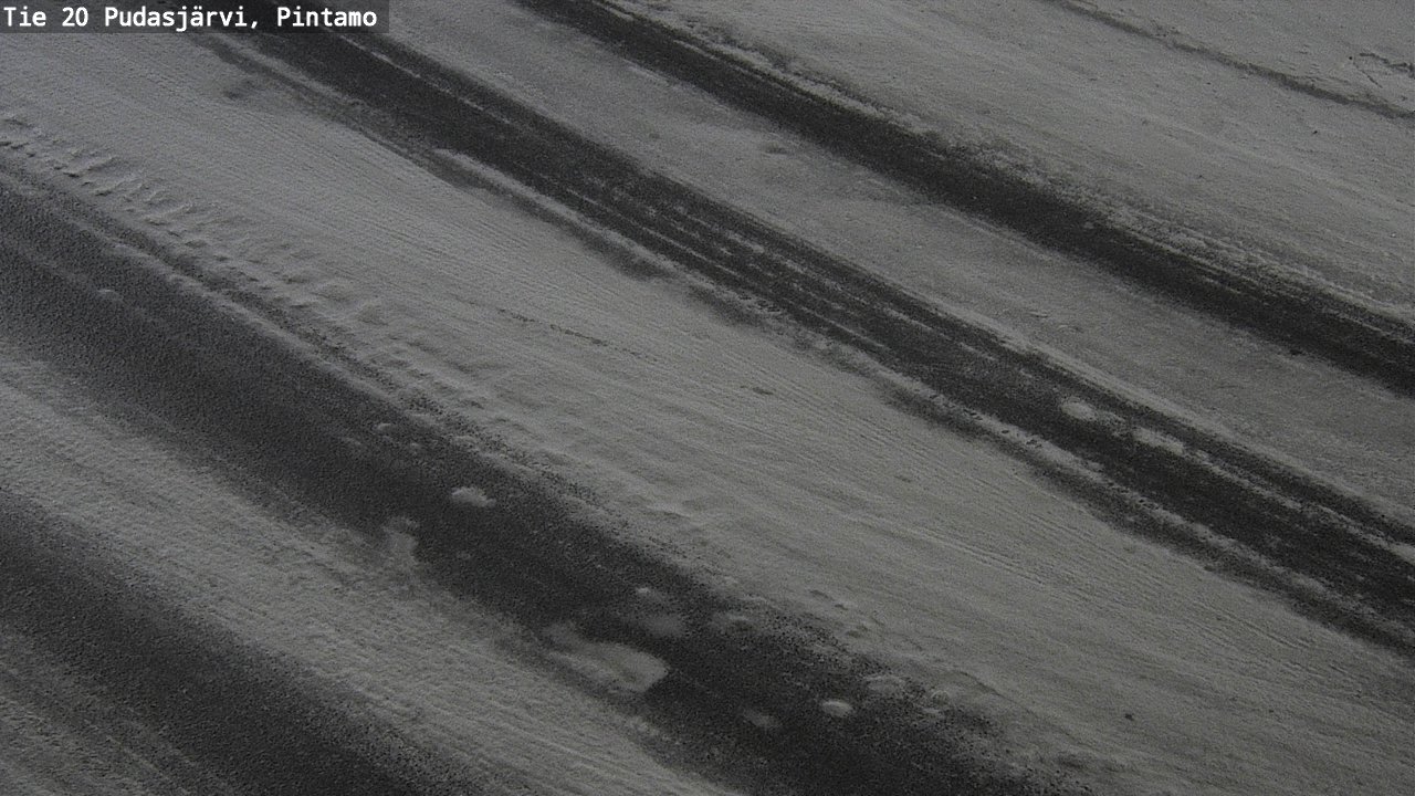 Weather Camera Image Road 20 Pudasjärvi, Pintamo, Pudasjärvi, Pohjois-Pohjanmaa