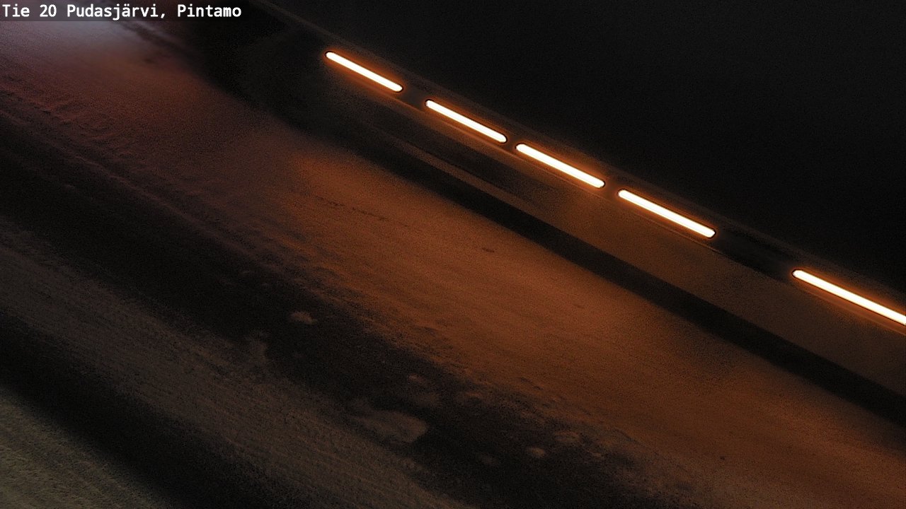 Weather Camera Image Road 20 Pudasjärvi, Pintamo, Pudasjärvi, Pohjois-Pohjanmaa