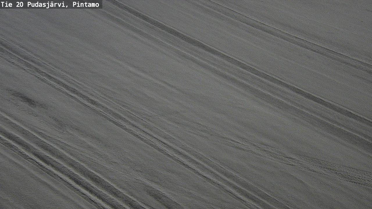 Weather Camera Image Väg 20 Pudasjärvi, Pintamo, Pudasjärvi, Pohjois-Pohjanmaa