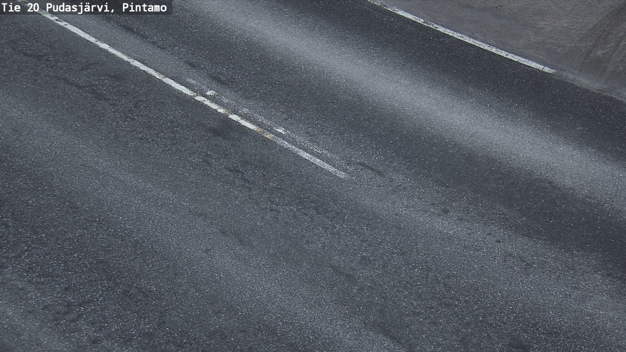 Weather Camera Image Road 20 Pudasjärvi, Pintamo, Pudasjärvi, Pohjois-Pohjanmaa