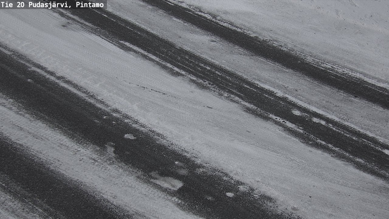 Weather Camera Image Road 20 Pudasjärvi, Pintamo, Pudasjärvi, Pohjois-Pohjanmaa