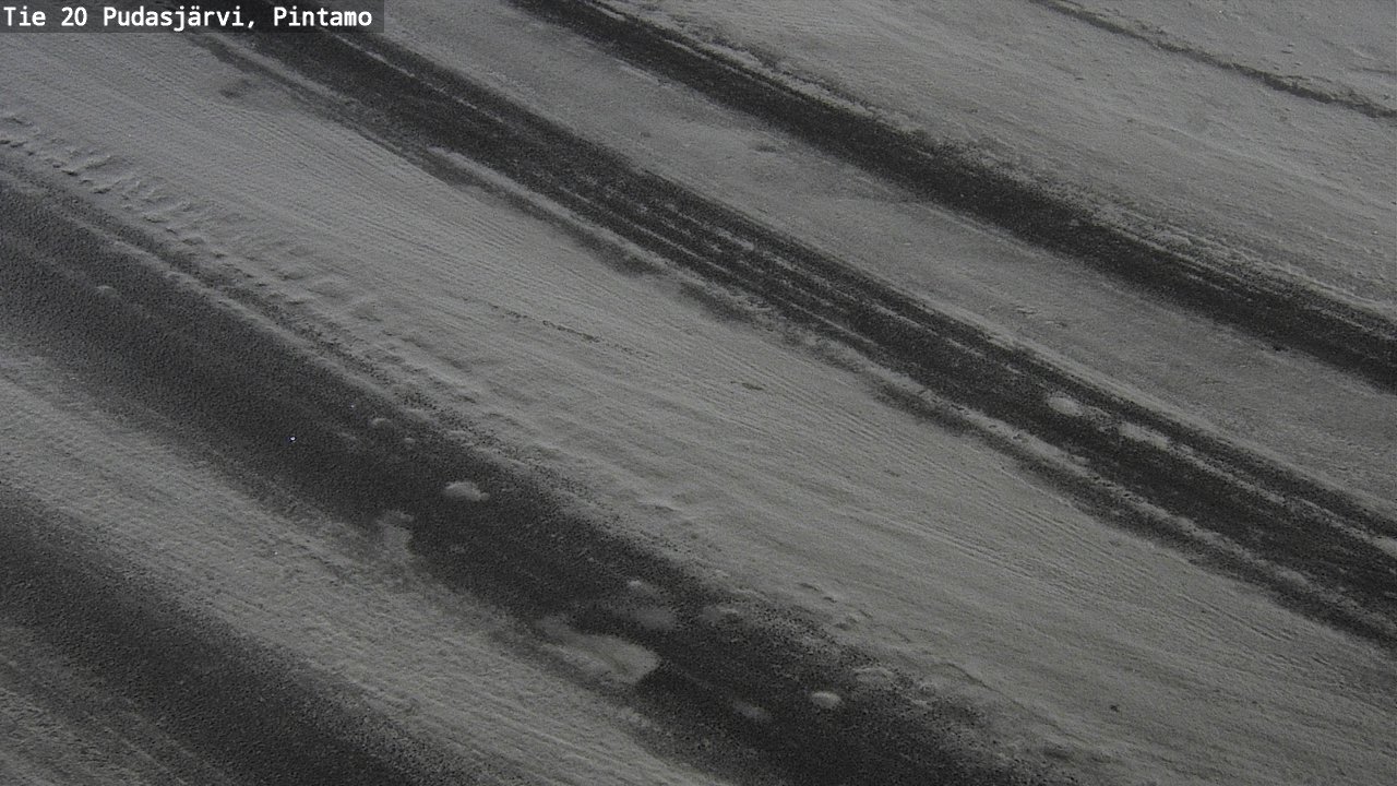 Weather Camera Image Road 20 Pudasjärvi, Pintamo, Pudasjärvi, Pohjois-Pohjanmaa