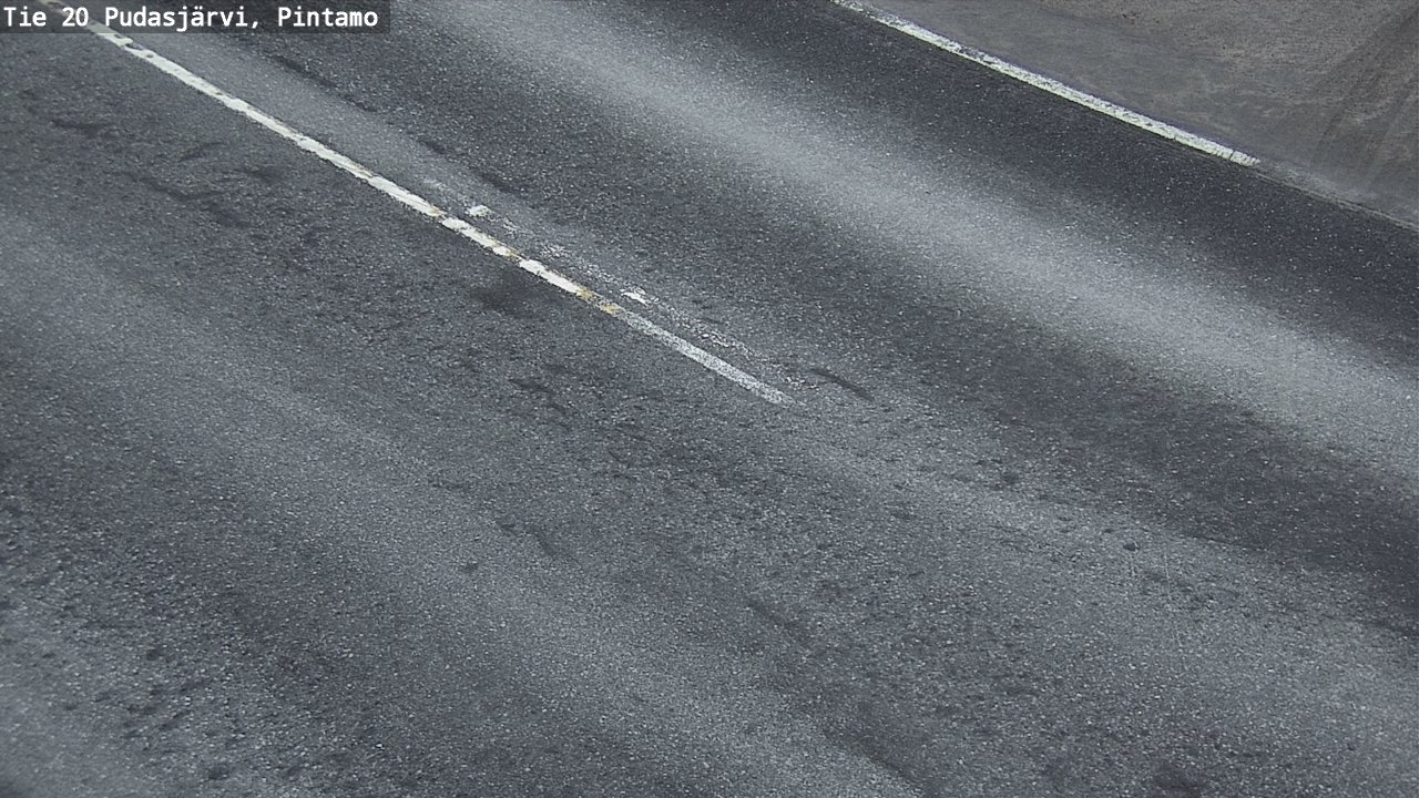 Weather Camera Image Road 20 Pudasjärvi, Pintamo, Pudasjärvi, Pohjois-Pohjanmaa