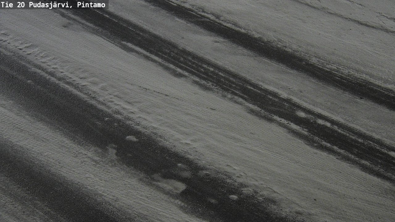 Weather Camera Image Road 20 Pudasjärvi, Pintamo, Pudasjärvi, Pohjois-Pohjanmaa