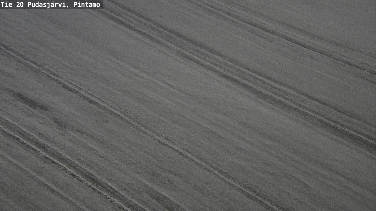 Weather Camera Image Väg 20 Pudasjärvi, Pintamo, Pudasjärvi, Pohjois-Pohjanmaa