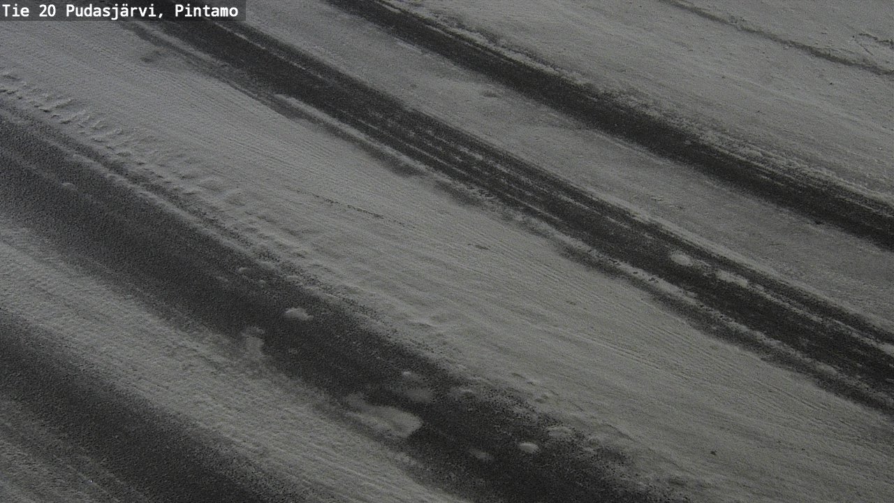 Weather Camera Image Road 20 Pudasjärvi, Pintamo, Pudasjärvi, Pohjois-Pohjanmaa