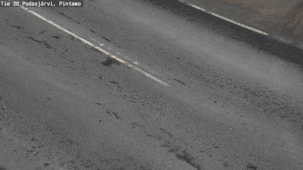 Weather Camera Image Väg 20 Pudasjärvi, Pintamo, Pudasjärvi, Pohjois-Pohjanmaa