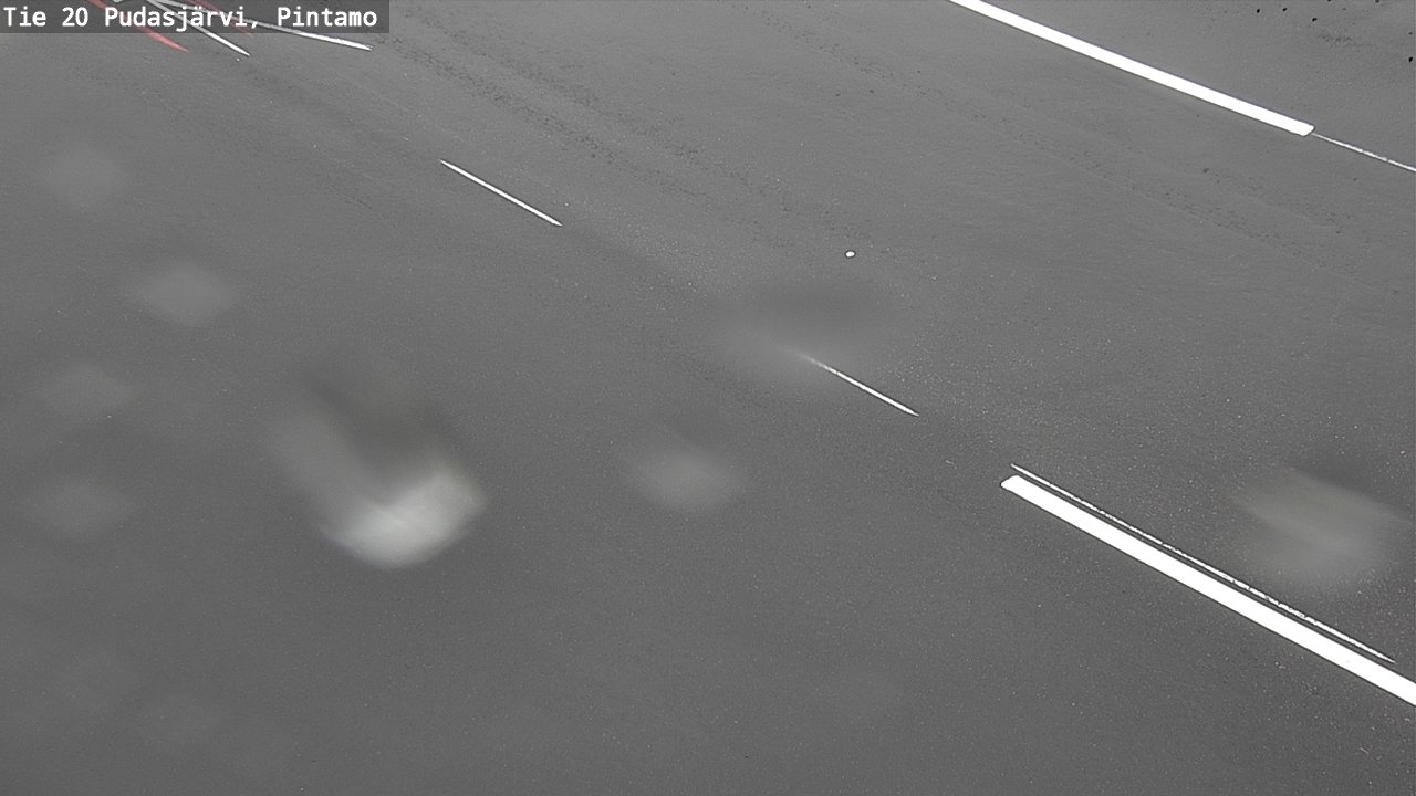 Weather Camera Image Road 20 Pudasjärvi, Pintamo, Pudasjärvi, Pohjois-Pohjanmaa