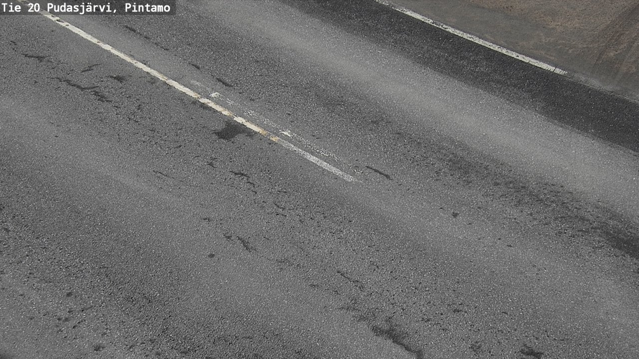 Weather Camera Image Road 20 Pudasjärvi, Pintamo, Pudasjärvi, Pohjois-Pohjanmaa