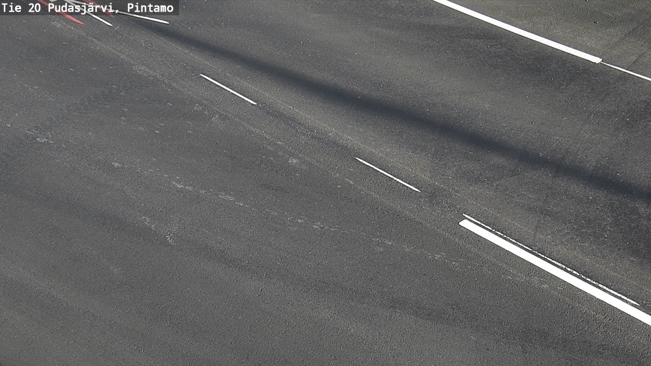 Weather Camera Image Väg 20 Pudasjärvi, Pintamo, Pudasjärvi, Pohjois-Pohjanmaa