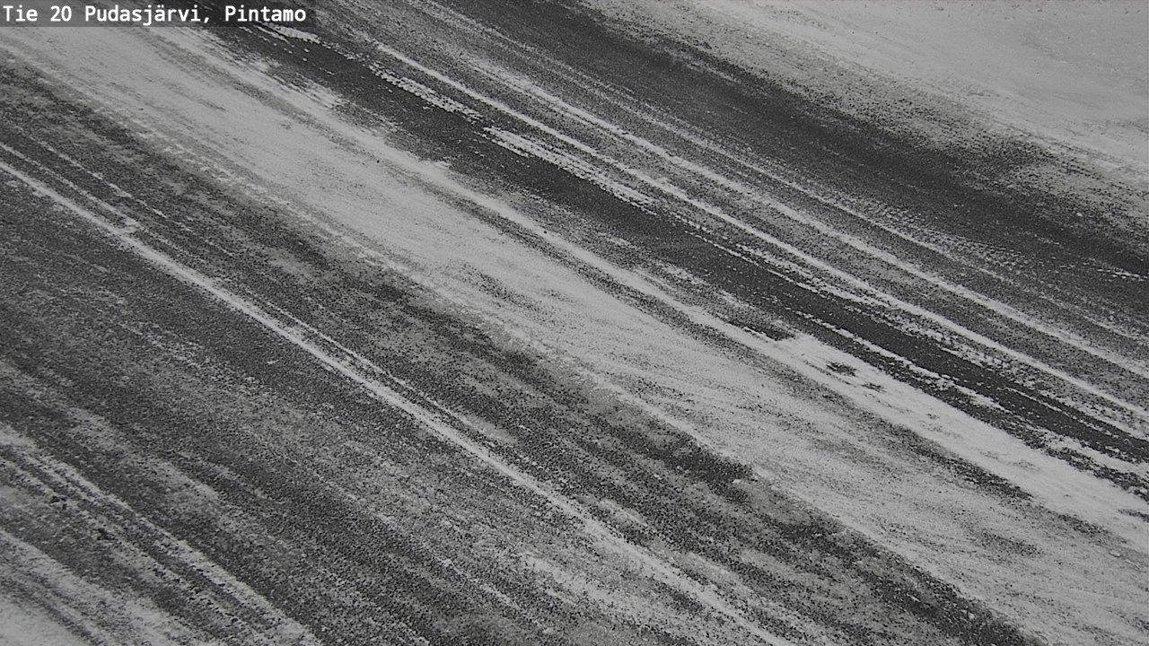 Weather Camera Image Väg 20 Pudasjärvi, Pintamo, Pudasjärvi, Pohjois-Pohjanmaa