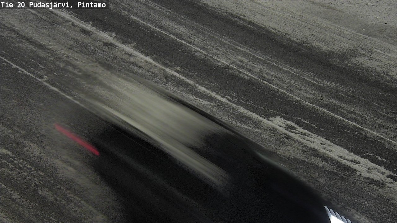Weather Camera Image Väg 20 Pudasjärvi, Pintamo, Pudasjärvi, Pohjois-Pohjanmaa