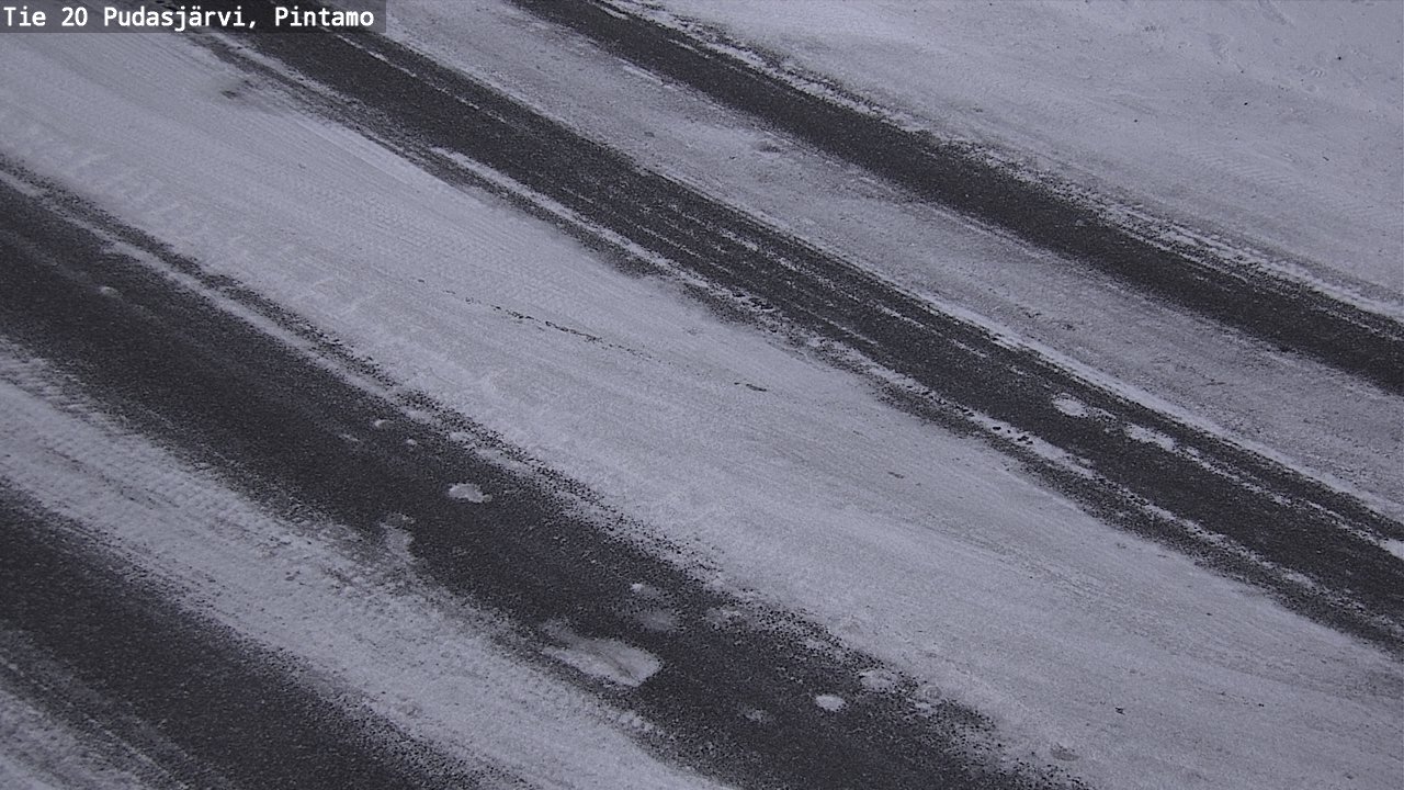 Weather Camera Image Road 20 Pudasjärvi, Pintamo, Pudasjärvi, Pohjois-Pohjanmaa