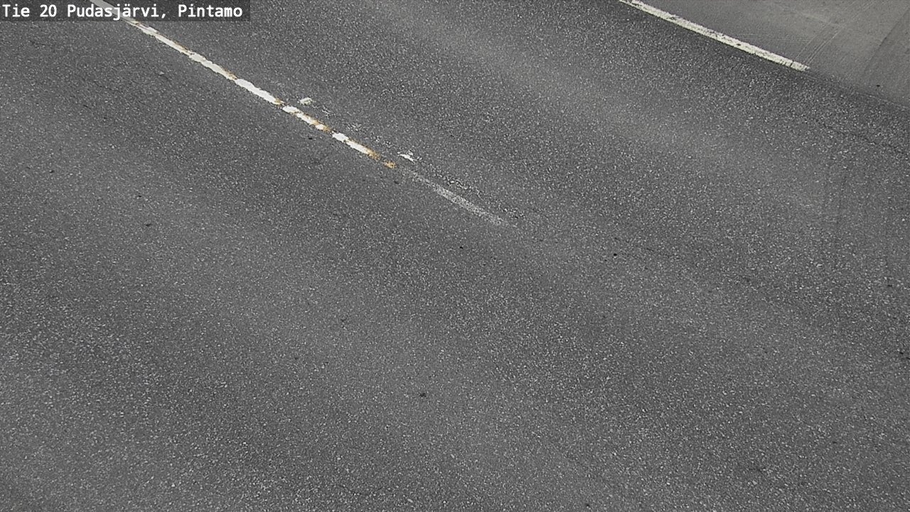 Weather Camera Image Road 20 Pudasjärvi, Pintamo, Pudasjärvi, Pohjois-Pohjanmaa