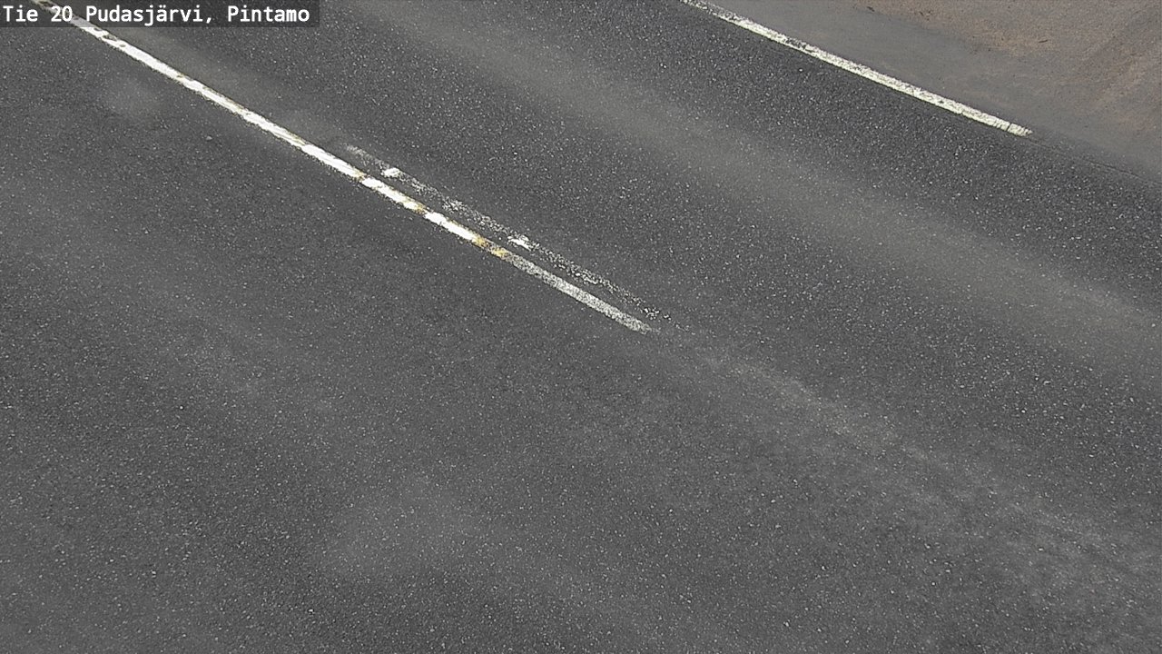 Weather Camera Image Väg 20 Pudasjärvi, Pintamo, Pudasjärvi, Pohjois-Pohjanmaa
