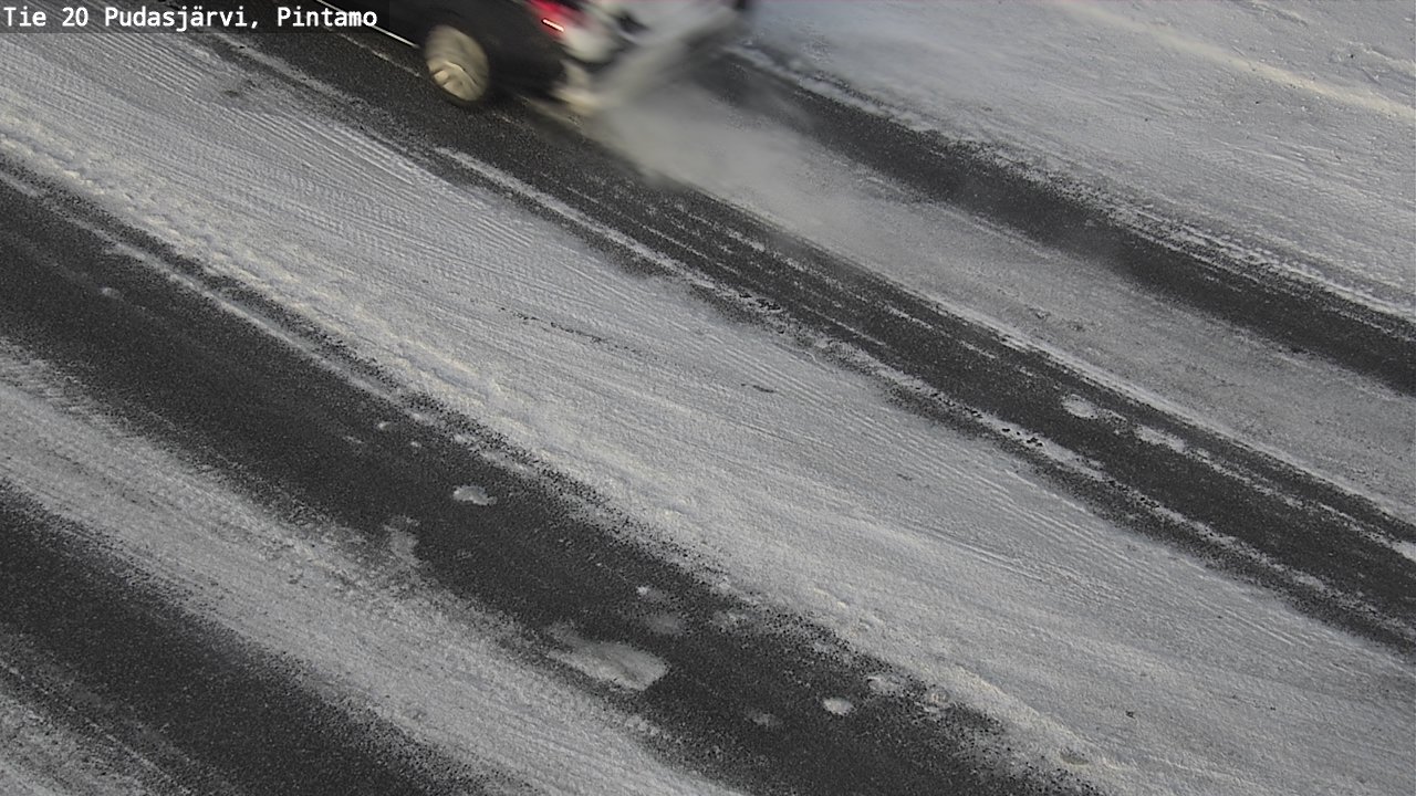 Weather Camera Image Road 20 Pudasjärvi, Pintamo, Pudasjärvi, Pohjois-Pohjanmaa