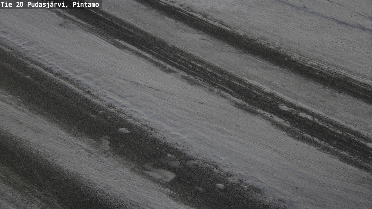 Weather Camera Image Road 20 Pudasjärvi, Pintamo, Pudasjärvi, Pohjois-Pohjanmaa