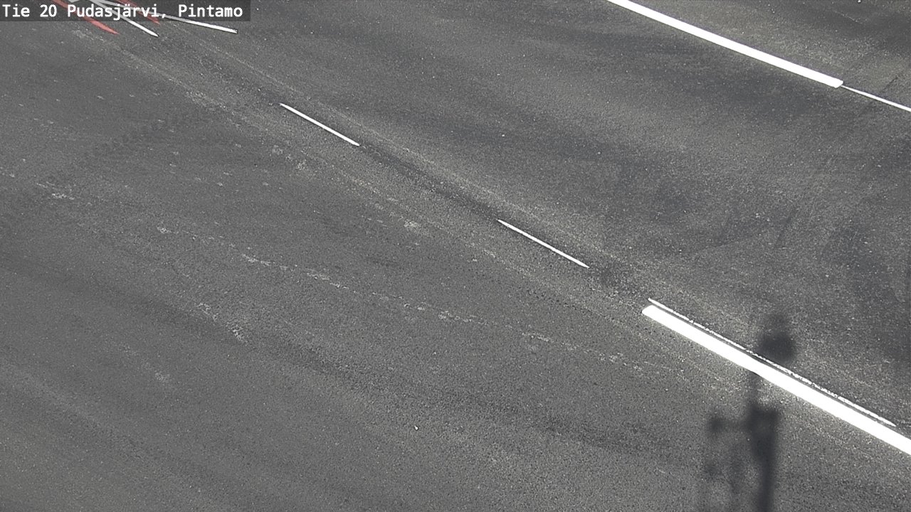 Weather Camera Image Väg 20 Pudasjärvi, Pintamo, Pudasjärvi, Pohjois-Pohjanmaa