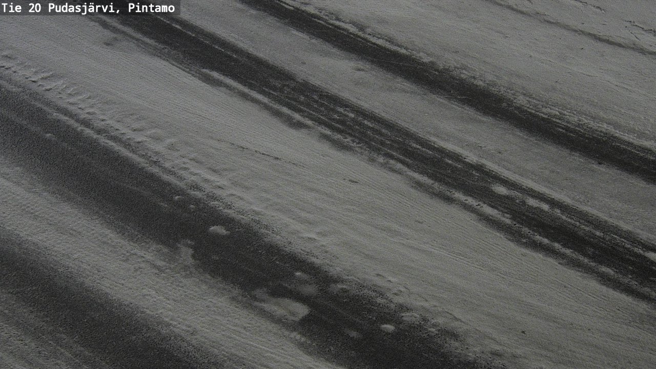 Weather Camera Image Road 20 Pudasjärvi, Pintamo, Pudasjärvi, Pohjois-Pohjanmaa