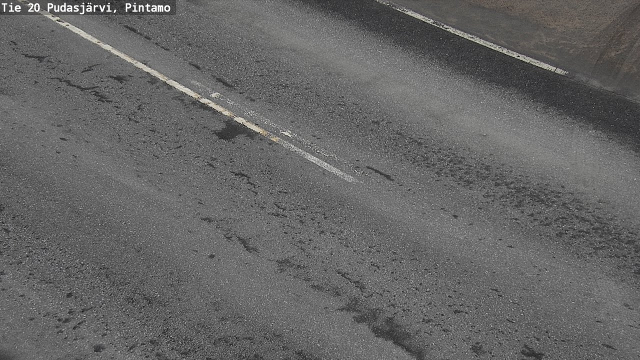 Weather Camera Image Väg 20 Pudasjärvi, Pintamo, Pudasjärvi, Pohjois-Pohjanmaa
