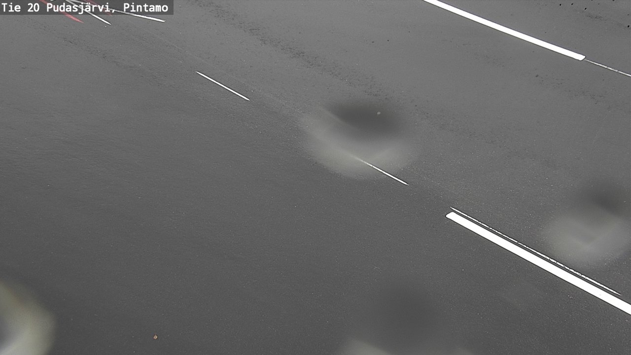 Weather Camera Image Road 20 Pudasjärvi, Pintamo, Pudasjärvi, Pohjois-Pohjanmaa