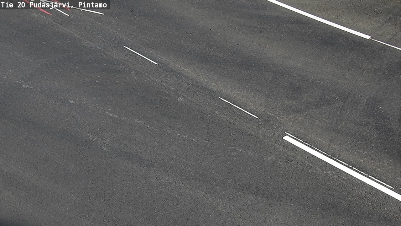 Weather Camera Image Väg 20 Pudasjärvi, Pintamo, Pudasjärvi, Pohjois-Pohjanmaa