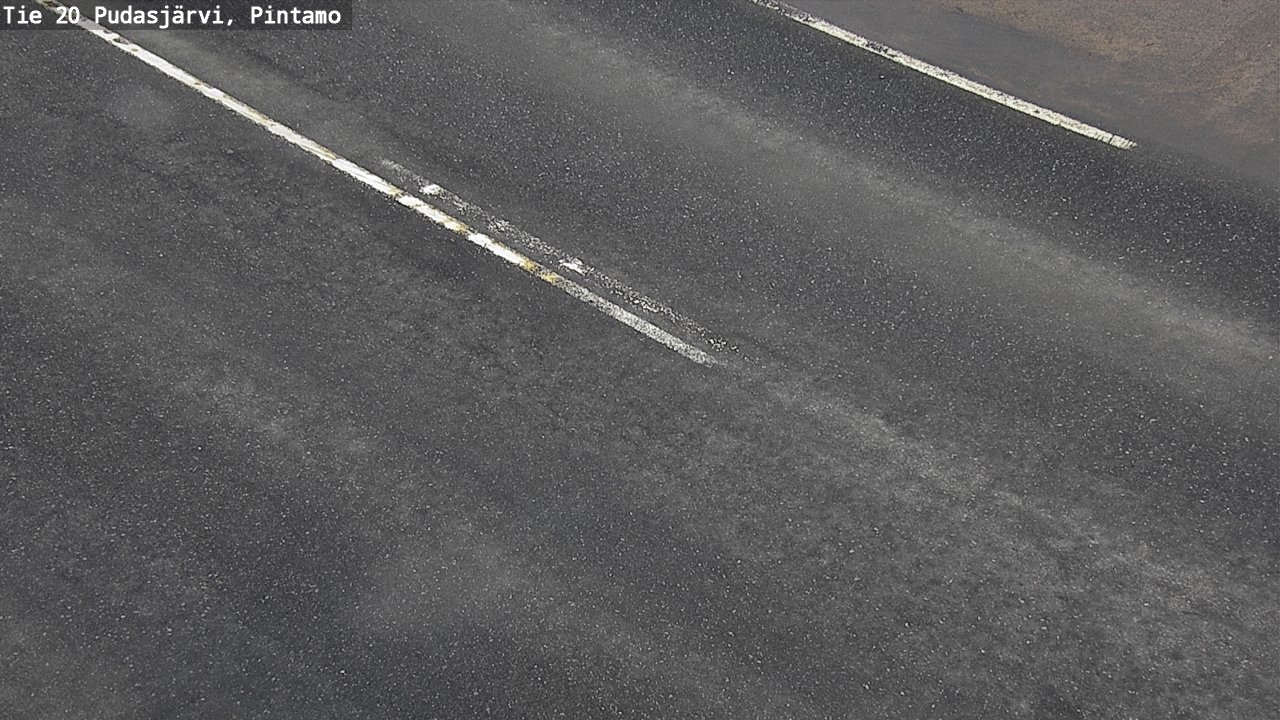 Weather Camera Image Väg 20 Pudasjärvi, Pintamo, Pudasjärvi, Pohjois-Pohjanmaa