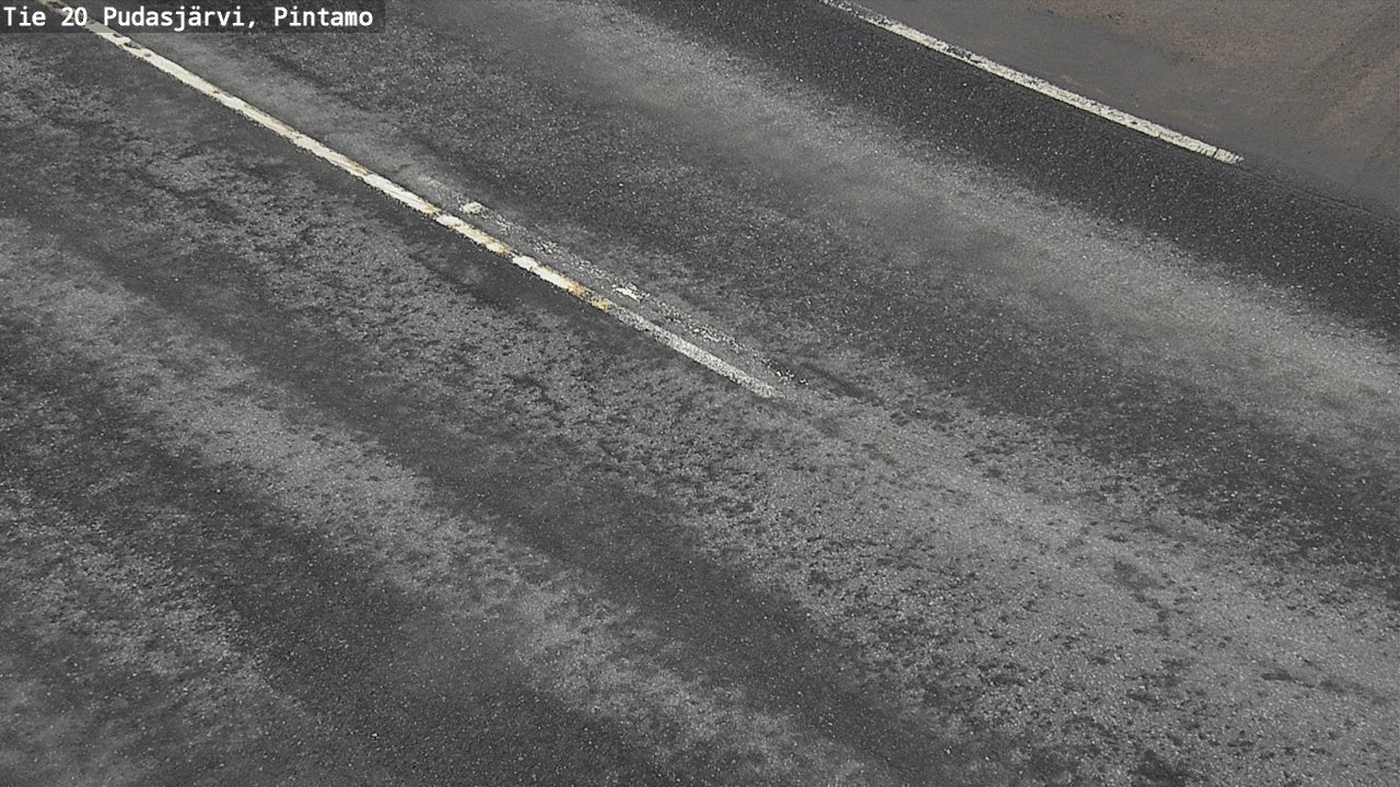 Weather Camera Image Väg 20 Pudasjärvi, Pintamo, Pudasjärvi, Pohjois-Pohjanmaa