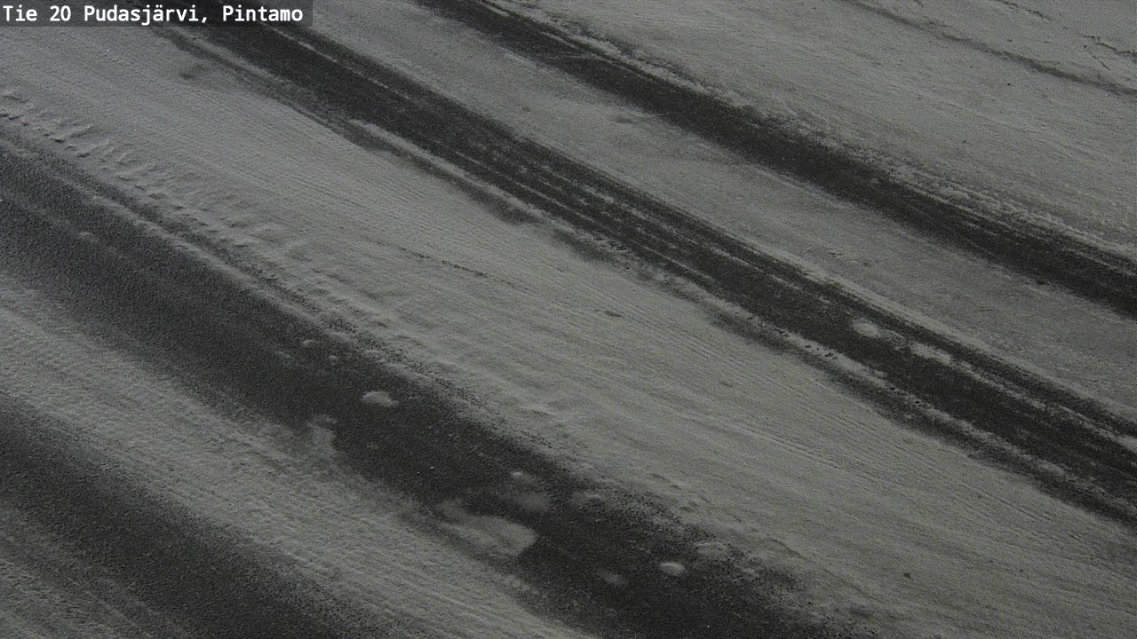 Weather Camera Image Road 20 Pudasjärvi, Pintamo, Pudasjärvi, Pohjois-Pohjanmaa
