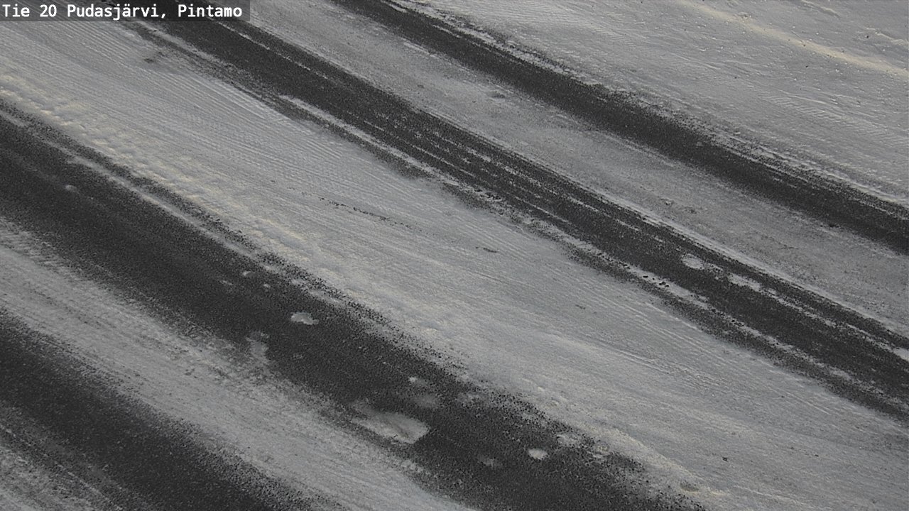 Weather Camera Image Road 20 Pudasjärvi, Pintamo, Pudasjärvi, Pohjois-Pohjanmaa