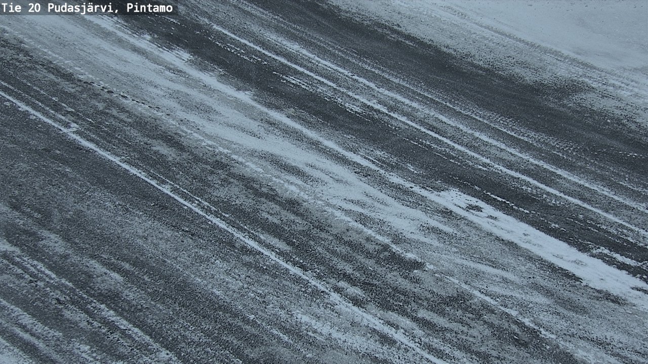 Weather Camera Image Väg 20 Pudasjärvi, Pintamo, Pudasjärvi, Pohjois-Pohjanmaa